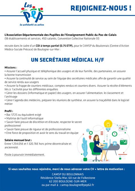 offre demploi secretaire medicale